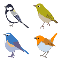 かわいい野鳥の絵文字メイン画像