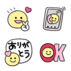 [LINE絵文字] ニコちゃん絵文字♡my happy day♡の画像