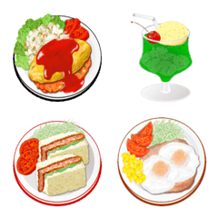 [LINE絵文字] ザ☆昭和♡懐かしの喫茶店メニューの画像