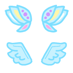 [LINE絵文字] 20 wings colorful emoji 2の画像