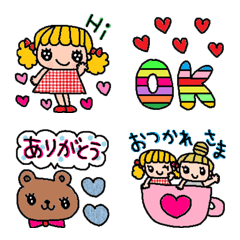 [LINE絵文字] (色んな絵文字セット120大人可愛いシンプルの画像