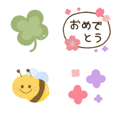 [LINE絵文字] かわいい♡春カラー♡絵文字の画像