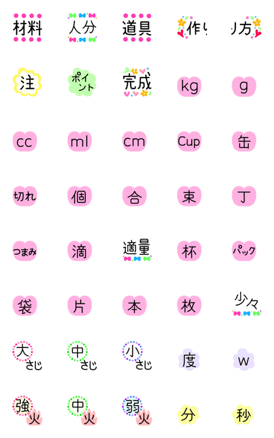 [LINE絵文字]料理 レシピ 絵文字の画像一覧