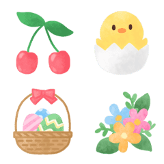 可愛い♡ほんわか絵文字 春の絵文字メイン画像