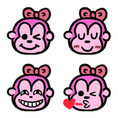 ピンク猿の絵文字