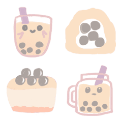 [LINE絵文字] Cute Bubble teaの画像