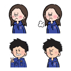 [LINE絵文字] gasu＆monacoの画像