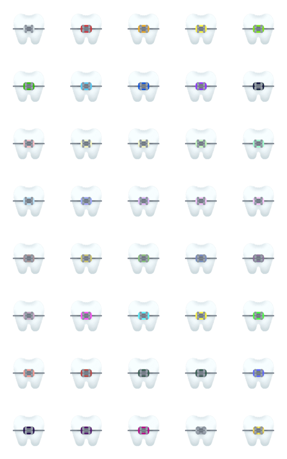 [LINE絵文字]カラフル歯列矯正の画像一覧