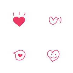 [LINE絵文字] cute heart and love Emoji-2の画像