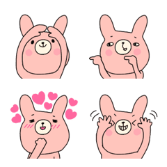 [LINE絵文字] ラブリー♡うさちゃんの画像