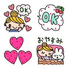 [LINE絵文字] (色んな絵文字セット125大人可愛いシンプルの画像