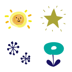 北欧ナチュラルな絵文字＊の絵文字メイン画像