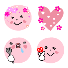 [LINE絵文字] 春キュン❤さくら色ニコちゃん❤2の画像