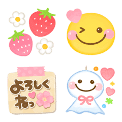 [LINE絵文字] 華やか♡春絵文字mixの画像