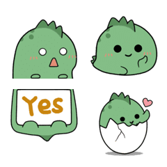 [LINE絵文字] Green Saurus emojiの画像