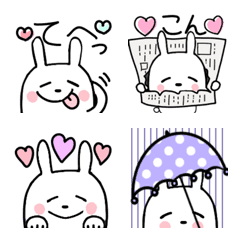 [LINE絵文字] 垂れ目のうさぎ♡たれうさの画像