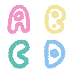 [LINE絵文字] Colourful alphabetの画像