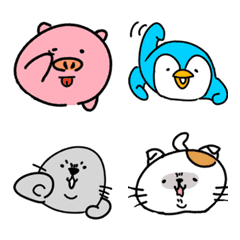 [LINE絵文字] かわいい動物は正義の画像