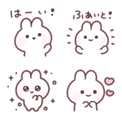 [LINE絵文字] うさぎとまいにちのえもじの画像