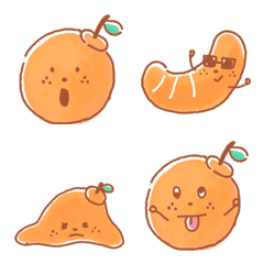 [LINE絵文字] Miss.Orange Emojiの画像