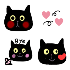 [LINE絵文字] 黒ねこちゃん2の画像