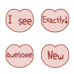 Line絵文字 かわいいハート型の英語絵文字3手書き風 40種類 1円 Line絵文字 かわいいハート型の英語絵文字3手書き風 40種類 1円