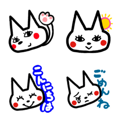 [LINE絵文字] ねこちゃんさんの表情絵文字の画像