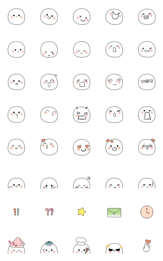 [LINE絵文字]Doodle Doodle emojiの画像一覧