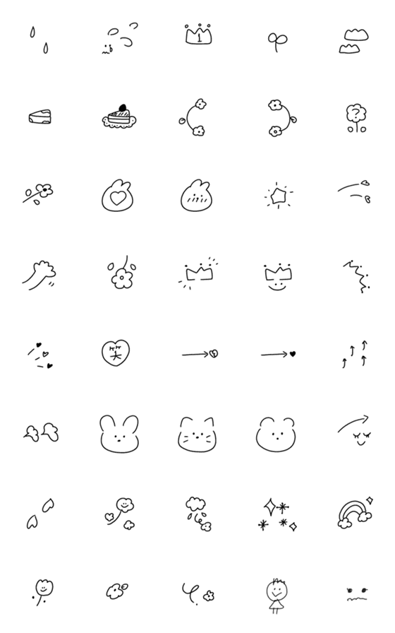 [LINE絵文字]お洒落なライン絵文字の画像一覧