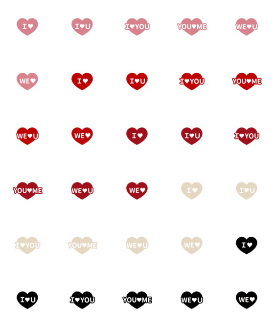[LINE絵文字]THE LINE HEART【I♡】の画像一覧