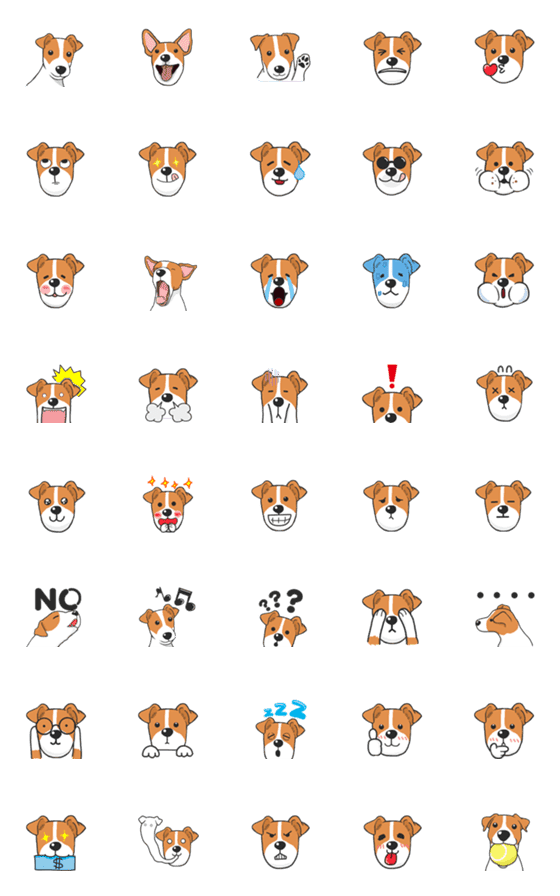 [LINE絵文字]my home Jack Russell Terrierの画像一覧