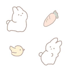 [LINE絵文字] うさぎさん 。の画像