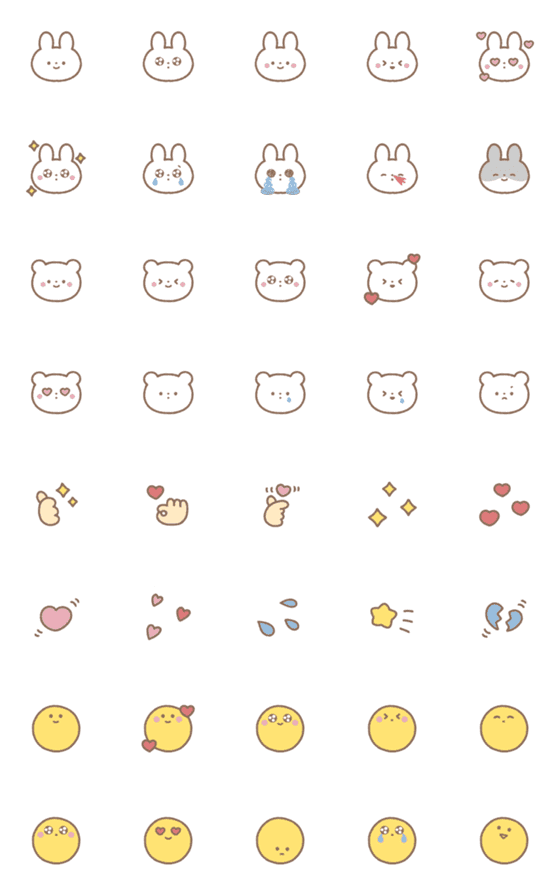 [LINE絵文字]○cute animals○の画像一覧