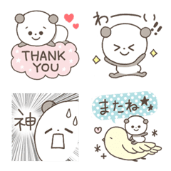 [LINE絵文字] ぷりけつぱんだ♥︎パステルの画像