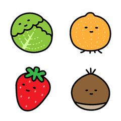 [LINE絵文字] 野菜と果物の絵文字の画像