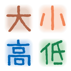 [LINE絵文字] 文字・単漢字セット 日常生活用 5の画像