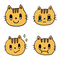 茶トラ猫♡とらちゃん絵文字 1の絵文字メイン画像