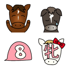 [LINE絵文字] 競馬絵文字3の画像