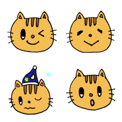 [LINE絵文字] 茶トラ猫♡とらちゃん絵文字 2の画像