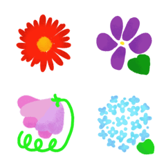 [LINE絵文字] 花 花 花の画像