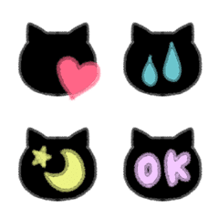 [LINE絵文字] 猫好きの為のおしゃれ絵文字❤️の画像