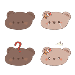 [LINE絵文字] Cute cookie bearの画像