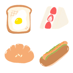 [LINE絵文字] パンのある生活の画像