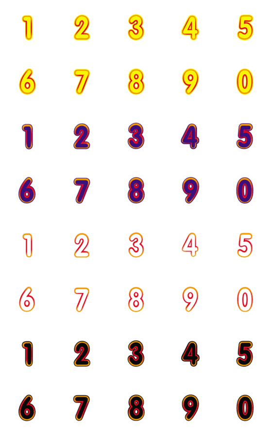 [LINE絵文字]Number emoji 13の画像一覧