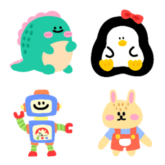 [LINE絵文字] Tiny cuteness colorful emojiの画像