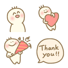シンプルゆるかわ日常やデコ使えるかわいいの絵文字メイン画像