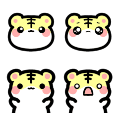 [LINE絵文字] 猫のような虎のような絵文字の画像