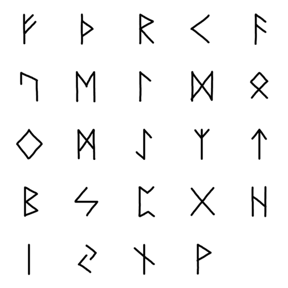 [LINE絵文字]Rune Symbolの画像一覧