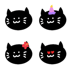 [LINE絵文字] 黒猫アロハさんの画像