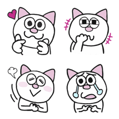 [LINE絵文字] かわいいねこちゃんのジェスチャーえもじの画像